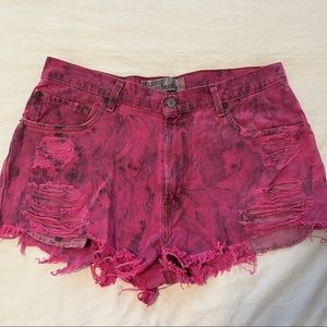 Vintage Levi shorts in one of a kind print